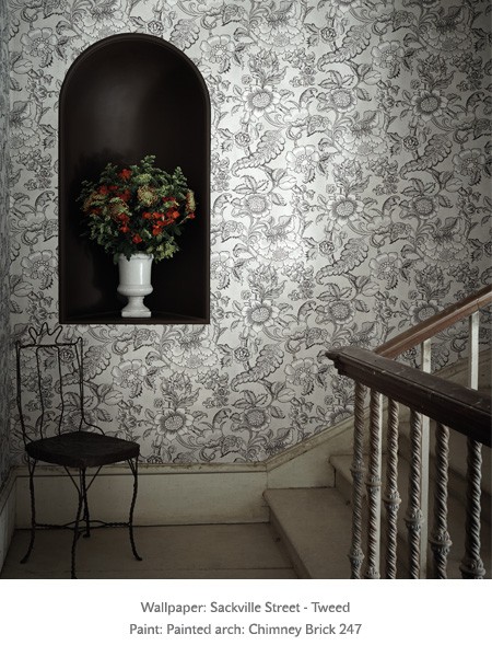 Обои Little Greene Revolution Papers Sackville Street − Tweed 0284SATWEED фото в интерьере Обои Little Greene Revolution Papers Sackville Street − Tweed 0284SATWEED фото в интерьере